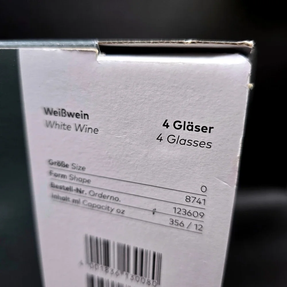 Schott Zwiesel Tulip White Wine Glasses Set of 4 Tritan Crystal 12oz Germany